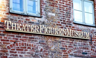Tiyatro kuklaları müzesi. Lubeck. Alman. Çekim tarihi 7 Mayıs 2018.