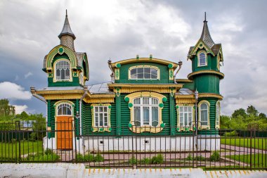 GOROKHOVETS, RUSSIA - 23 Mayıs 2019: Shorin Konağının Fotoğrafı.