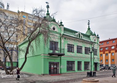 Esnaf Er Blinov 'un malikânesi, Weiner, 38 yaşında. Yekaterinburg 'da. Rusya (2018)