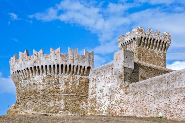 Kale. Populonia. Piombino. İtalya. Çekim tarihi 17 Eylül 2018