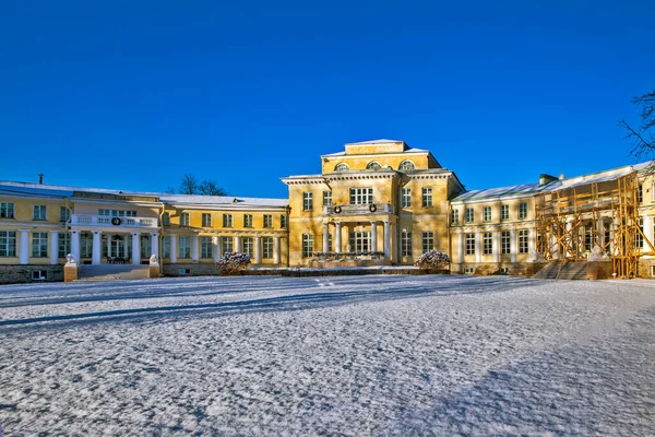 Stroganov Palace Snow Blue Sky Andrianovo Russia — Stock Photo, Image