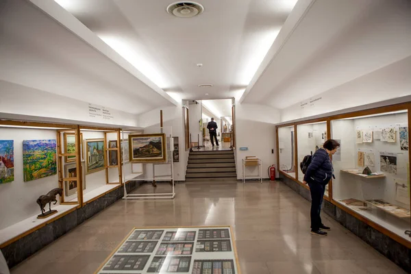 Belgrade Serbia Mayo 2019 Foto Los Pasillos Del Museo Historia — Foto de Stock