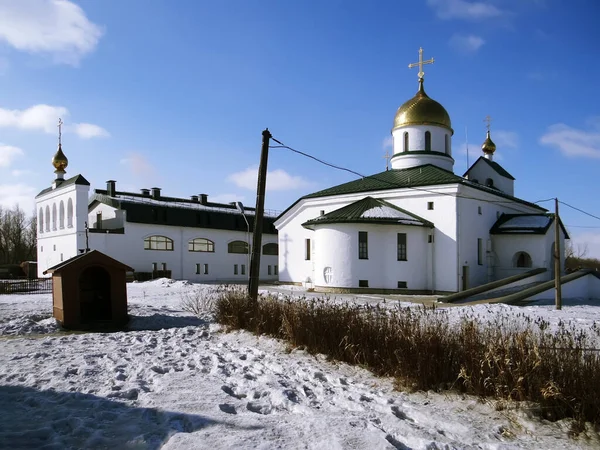 Kostel Belfry Nejsvětější Trojice Kolpino Petrohrad Datum Odchytu Března 2013 — Stock fotografie