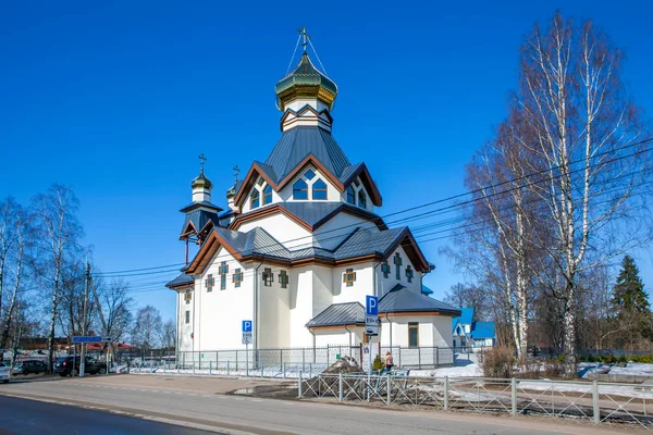 Cathedral Nicholas Wonderworker Roshchino Leningrad Region Russia Date Shooting April — ストック写真