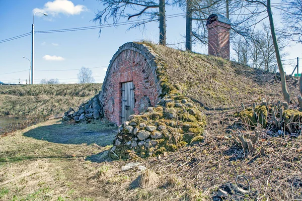 Kuć Brzegu Stawu Muzeum Posiadłość Priyutino Vsevolozhsk Leningradzki Region Rosja — Zdjęcie stockowe