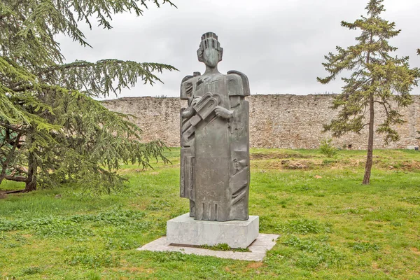 Belgrade Serbia Mei 2019 Foto Van Monument Voor Woestijn Stefan — Stockfoto