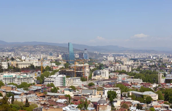 Panorama Von Tiflis Von Oben Georgien Datum Der Dreharbeiten Mai — Stockfoto