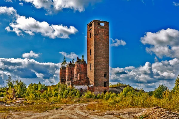 Ancienne Usine Chaux Abandonnée Izvara Région Leningrad Russie — Photo