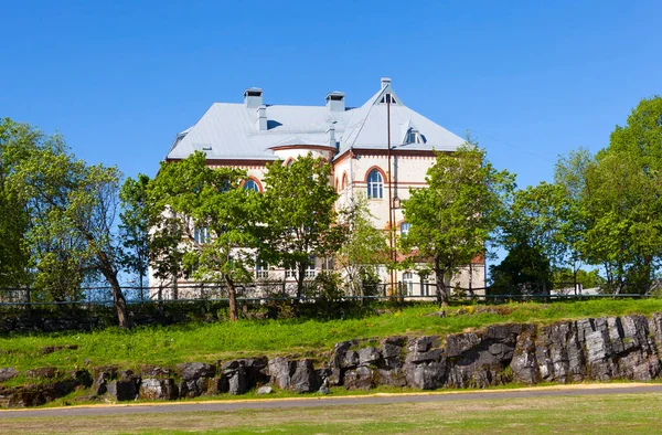 Women Gymnasium Sortavala Karelia Russia Date Shooting June 2017 — Stock Photo, Image