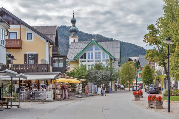 Ulice Starého Města Gilgen Rakousko Datum Natáčení Září 2018 — Stock fotografie