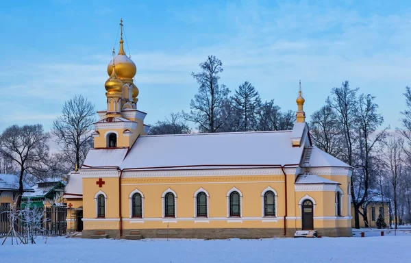 Vieille Église Sur Hiver — Photo