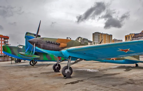 Verkhnyaya Pyshma Russia April 2018 Photo Sturmovik Open Site Museum — Stock Photo, Image