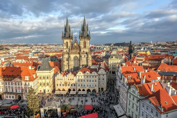 Praha Česká Republika Prosince 2011 Foto Kostela Panny Marie — Stock fotografie