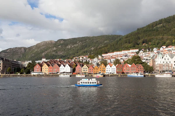 Bergen Norway August 2014 Photo Waterfront Bruges — Stock Photo, Image