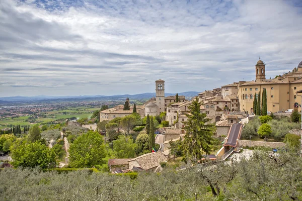 Panorama Von Gubbio Umbrien Italien Drehdatum Mai 2014 — Stockfoto