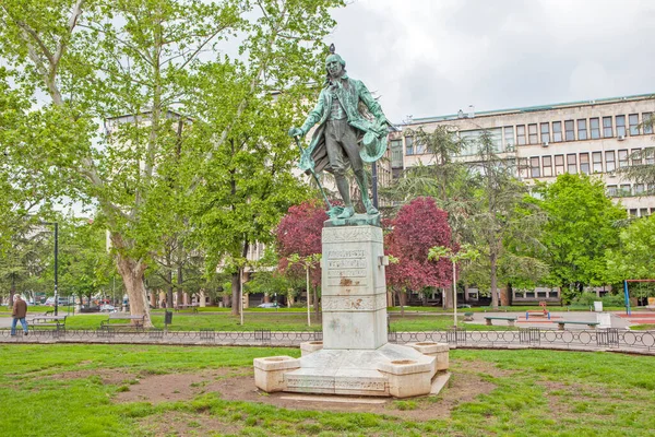 Belgrade Serbia Mayo 2019 Foto Monumento Dositej Obradovic — Foto de Stock