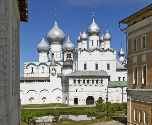 Gate Church Resurrection Christ Assumption Cathedral Rostov Kremlin Rostov Great — Stock Photo, Image