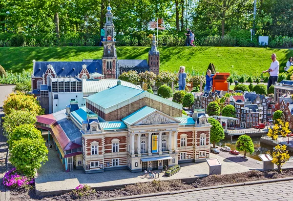 Olanda Miniatura Parco Scena Alla Luce Del Sole Aia Paesi — Foto Stock