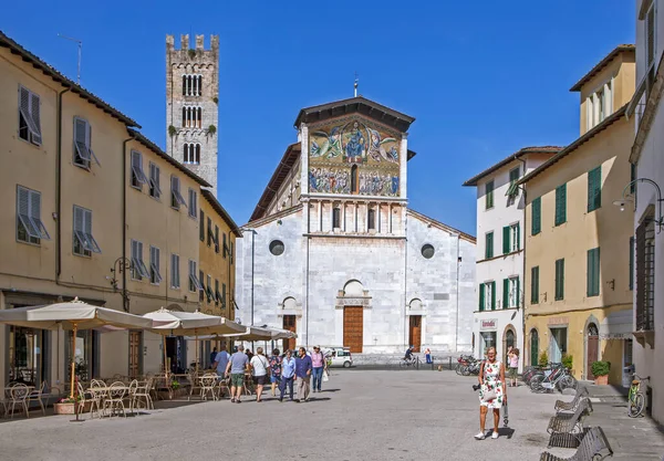 Basilica Fridian Lucca Italy Date Shooting September 2018 — Foto de Stock