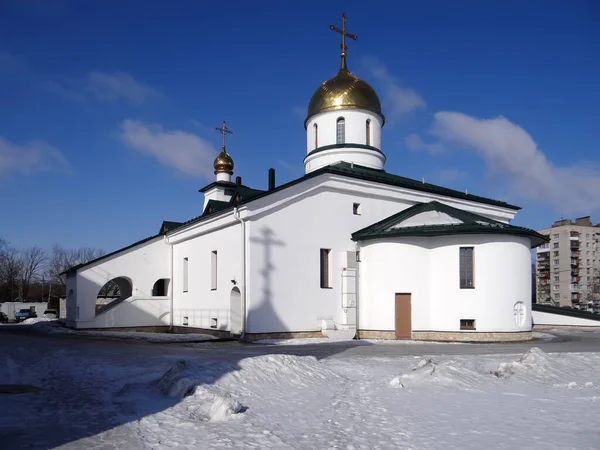 Belfry Catedral Santíssima Trindade Kolpino São Petersburgo Rússia Data Captura — Fotografia de Stock
