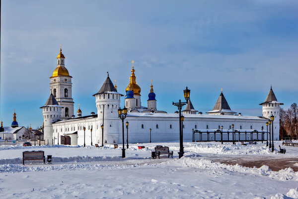 Колокольня собора, Покровский, Софийско-Успенские соборы и соборная ризница. Ансамбль Кремля и двора. Тобольск. Тюменская область. Россия