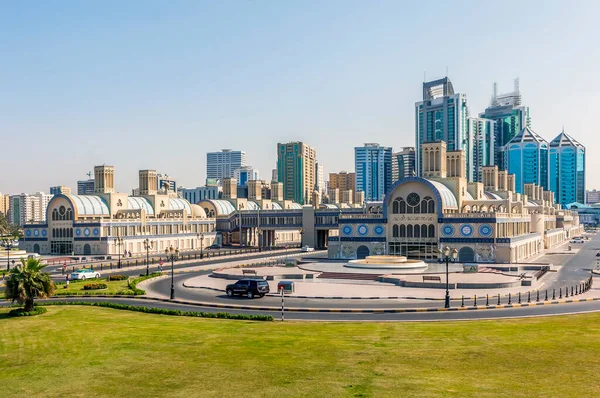 Blue Souq Mercado Azul Comboios Sharjah Emirados Árabes Unidos — Fotografia de Stock