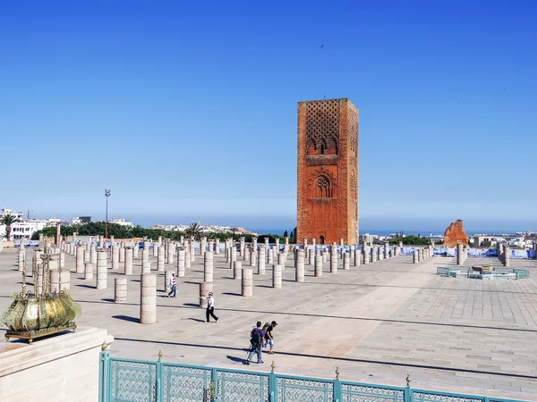 Rabat Morocco June 2013 Photo Memorial Complex Site Ruins Hassan — Stock Photo, Image