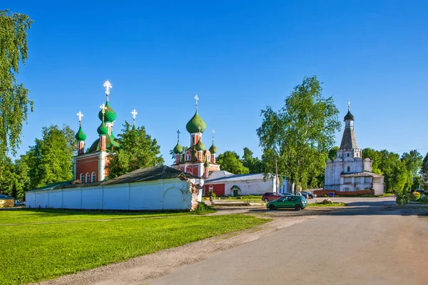 Vladimirsky Cathedral Church Alexander Nevsky Pereslavl Zalessky Yaroslavl Region Gold — ストック写真