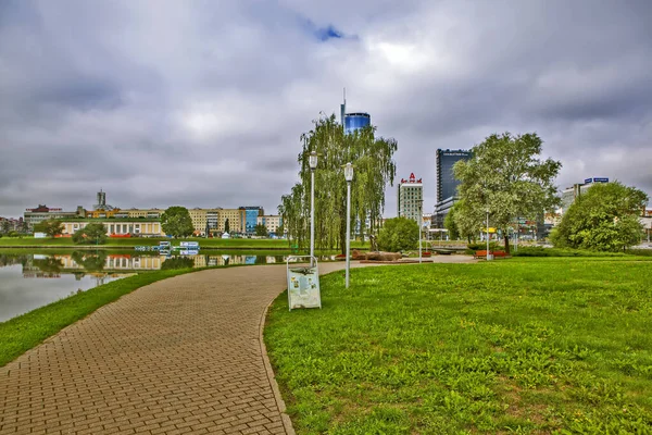 Paisagem Urbana Minsk Belarus Data Tiroteio Jul 2018 — Fotografia de Stock