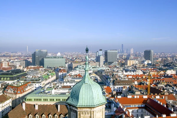 Vienna Observation Deck Steffl Tower Stephen Cathedral Austria Date Taken — Foto Stock