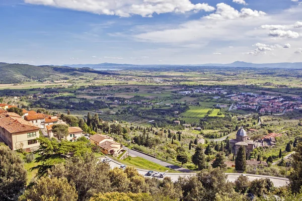 Toskanische Landschaften Cortona Italien — Stockfoto