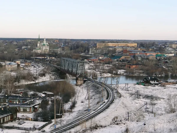 Панорама Города Алапаевск Свердловская Область Россия Дата Съемки Апреля 2013 — стоковое фото