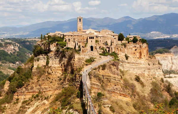 Civita Bagnoregio Ist Eine Mittelalterliche Burgstadt Italien — Stockfoto