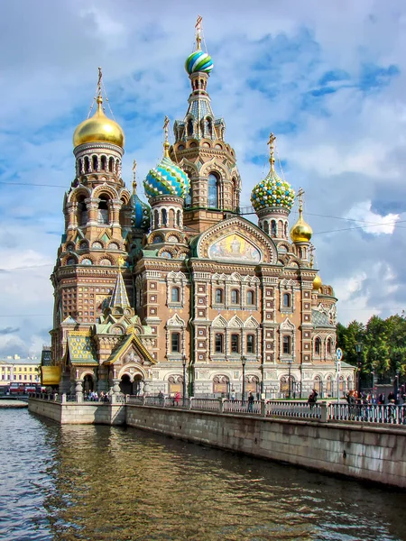 Church Resurrection Christ Savior Blood Petersburg Russia Date Filming September — Stockfoto