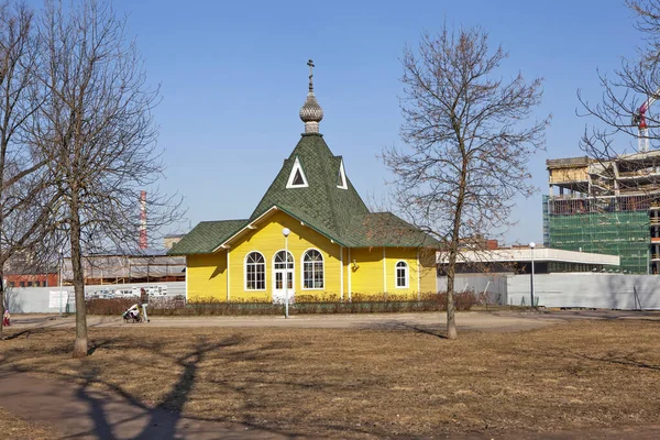 Temple Chapel Transfiguration Lord Lomonosov Garden Petersburg Russia Date Shooting — Fotografia de Stock