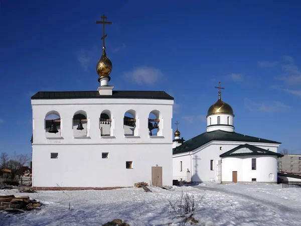 Kostel Belfry Nejsvětější Trojice Kolpino Petrohrad Datum Odchytu Března 2013 — Stock fotografie