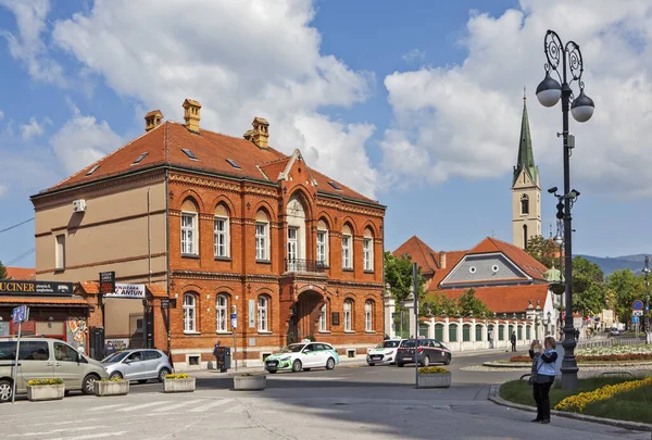 Zagreb Chorvatsko Května 2019 Fotografie Ulice Kaptol Kostela Františka — Stock fotografie