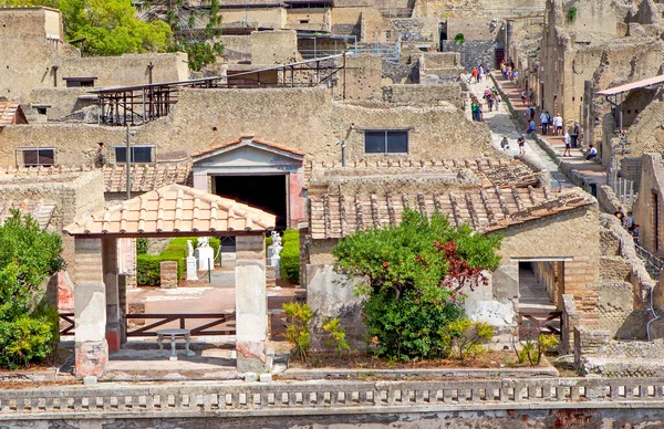 Ercolano Italy September 2017 Photo Panorama Ruins Ancient City Herculaneum — Stock Photo, Image