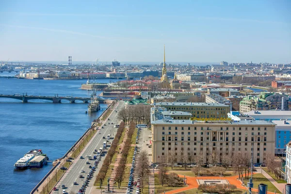 Historical Center Petersburg Air Aerial Lift View Petersburg Russia Date — Stock Photo, Image