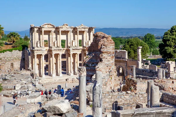 Celsus Bibliotek Skuld Turkiet Datum För Fotografering Maj 2015 — Stockfoto