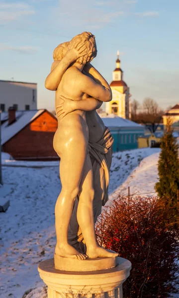 Wyborg Russland Januar 2018 Foto Von Skulpturen Auf Der Allee — Stockfoto