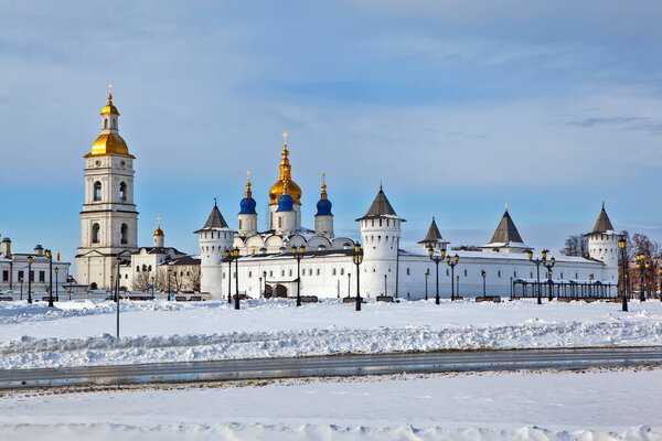 Колокольня собора, Покровский, Софийско-Успенские соборы и соборная ризница. Ансамбль Кремля и двора. Тобольск. Тюменская область. Россия