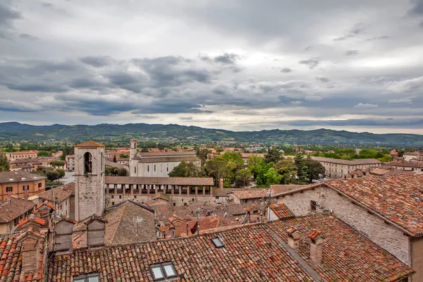 Medeltida Staden Gubbio Italien — Stockfoto