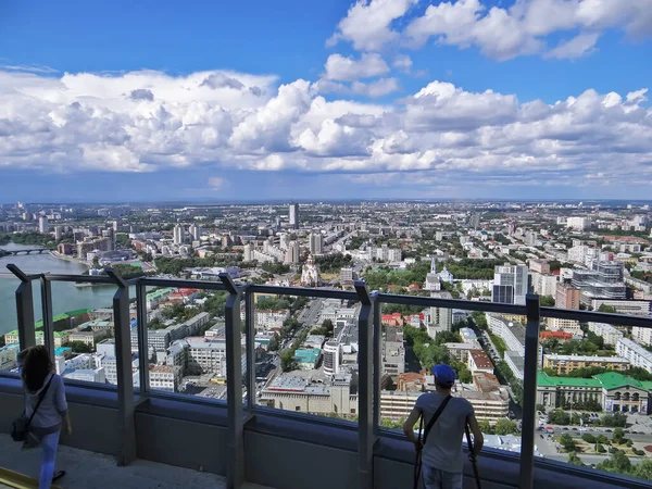 Plataforma Observación Del Rascacielos Vysotsky Ekaterinburg Rusia Fecha Filmación Julio —  Fotos de Stock