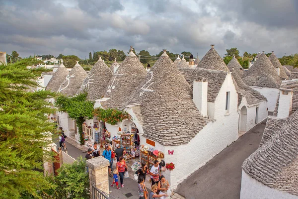 Alberobello Olaszország Szeptember 2017 Photo Traditional Houses Trullo — Stock Fotó