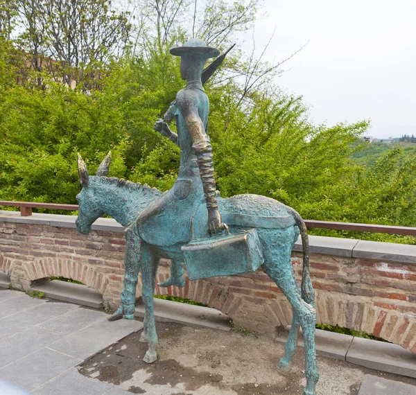 Sighnaghi Georgien Mai 2017 Foto Der Skulptur Eines Arztes Auf — Stockfoto