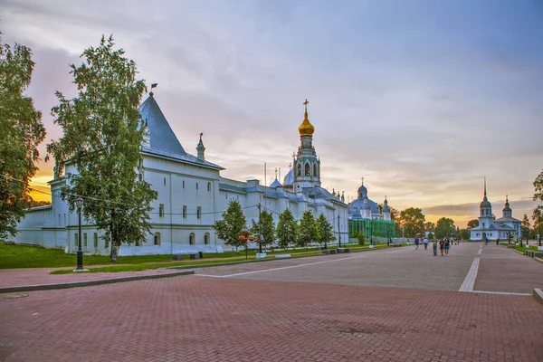 Vologda Bonsoir Tour Sud Ouest Kremlin Bâtiment Trois Étages Clocher — Photo