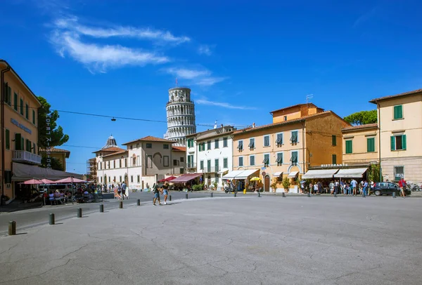 Paisagem Cidade Com Torre Inclinada Pisa Pisa Itália Data Tiroteio — Fotografia de Stock