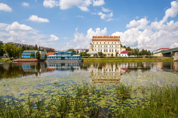 Shore Pina View Jesuit Collegium River Station Pinsk Belarus — Stock Photo, Image
