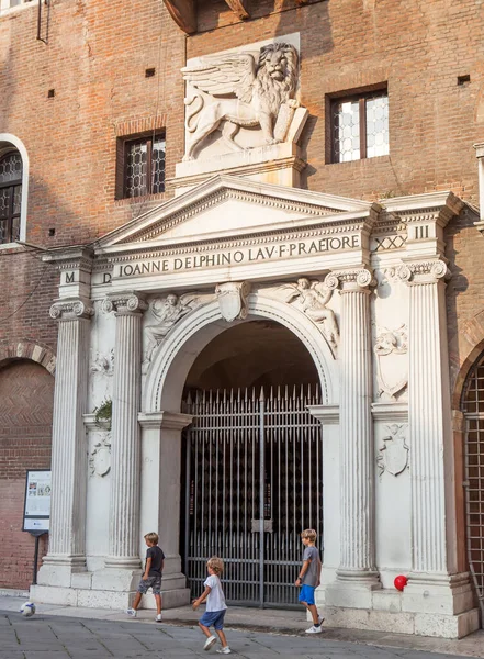 Monumentale Portale Del Palazzo Del Podestà Realizzato Michele Sanmicheli Nel — Foto Stock